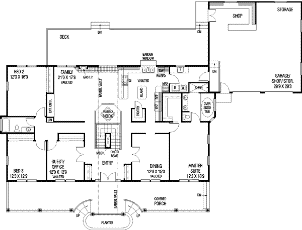main floor house blueprint