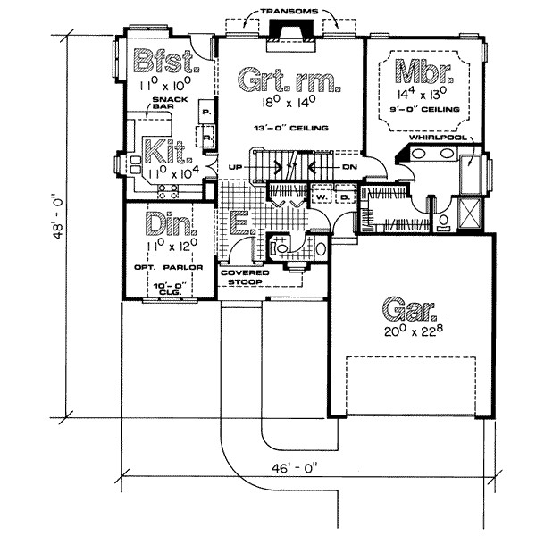 main floor house blueprint