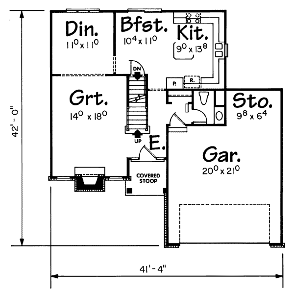 main floor house blueprint