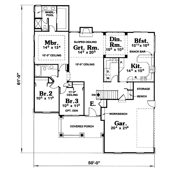 main floor house blueprint