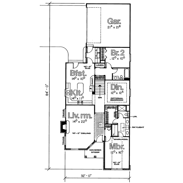 main floor house blueprint