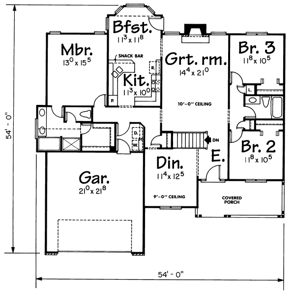 main floor house blueprint