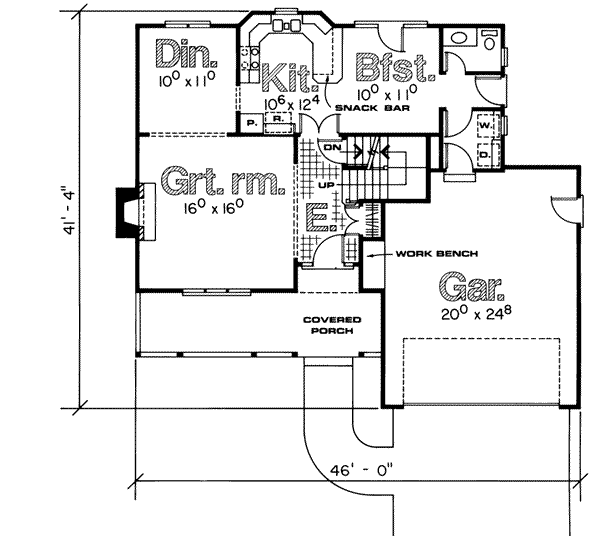 main floor house blueprint