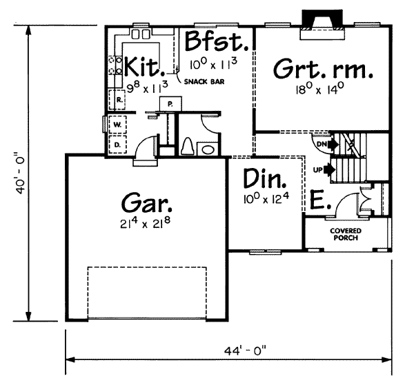main floor house blueprint