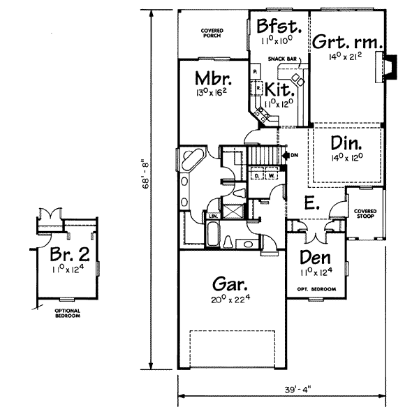 main floor house blueprint