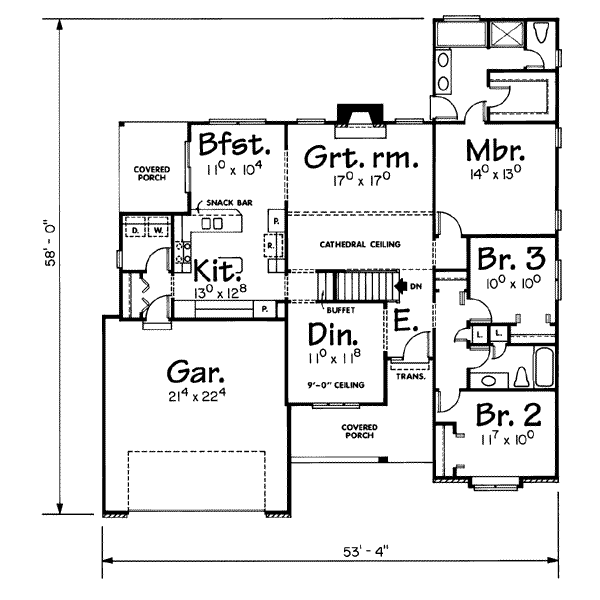 main floor house blueprint