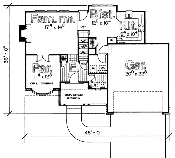 main floor house blueprint
