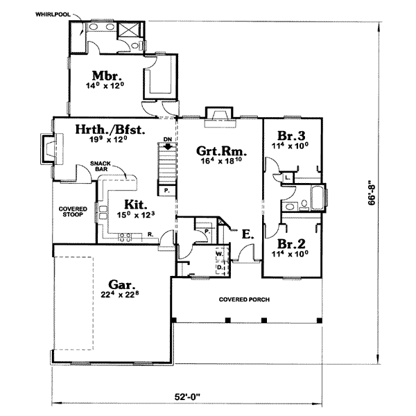 main floor house blueprint