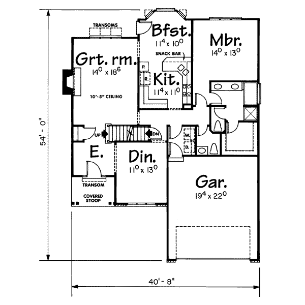 main floor house blueprint