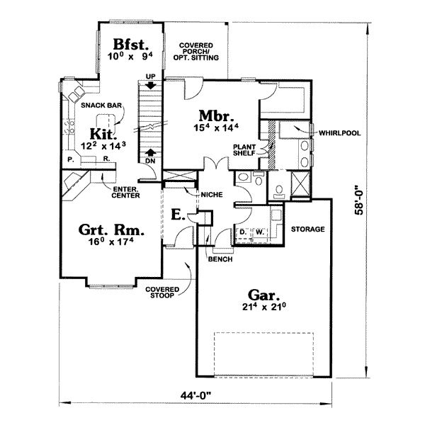 main floor house blueprint