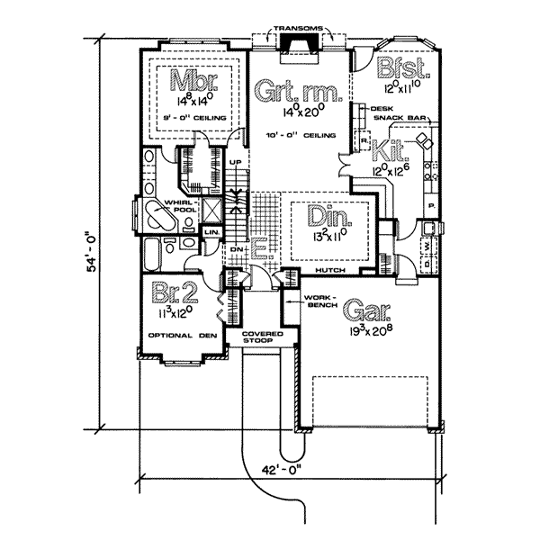 main floor house blueprint