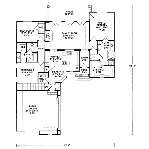 main floor house blueprint