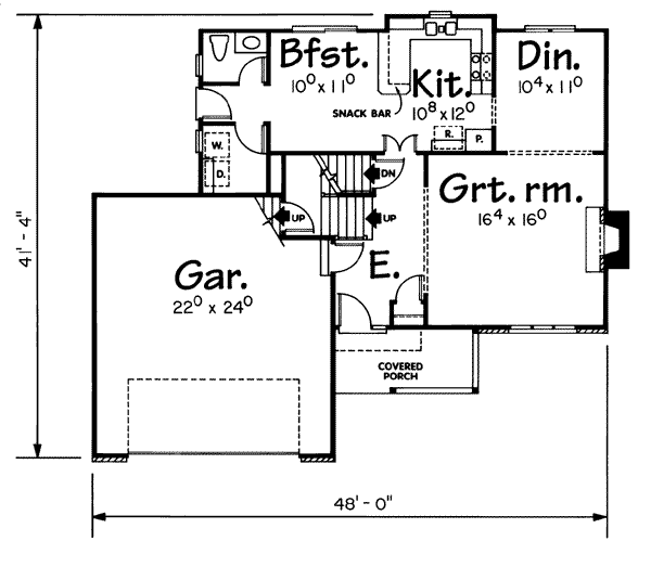 main floor house blueprint