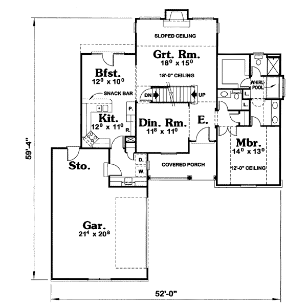 main floor house blueprint