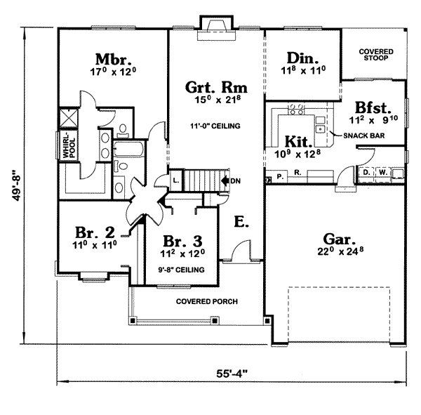 main floor house blueprint