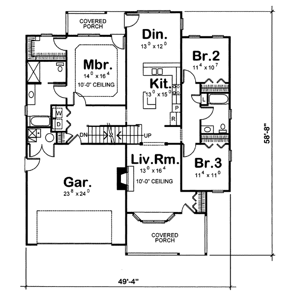 main floor house blueprint