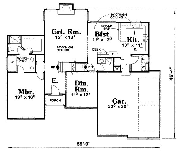 main floor house blueprint