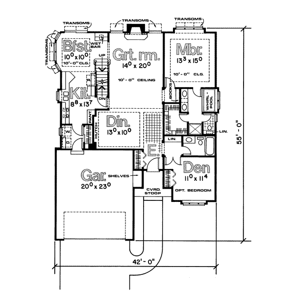 main floor house blueprint