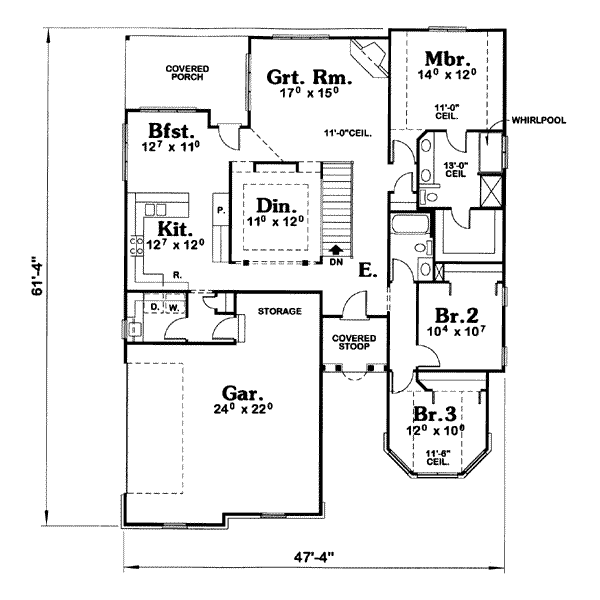 main floor house blueprint