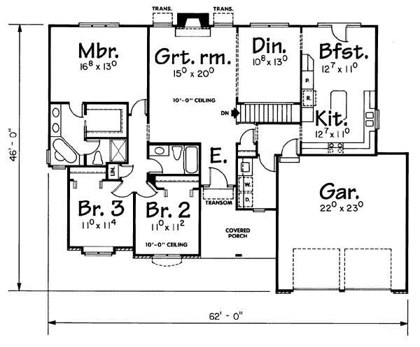 main floor house blueprint