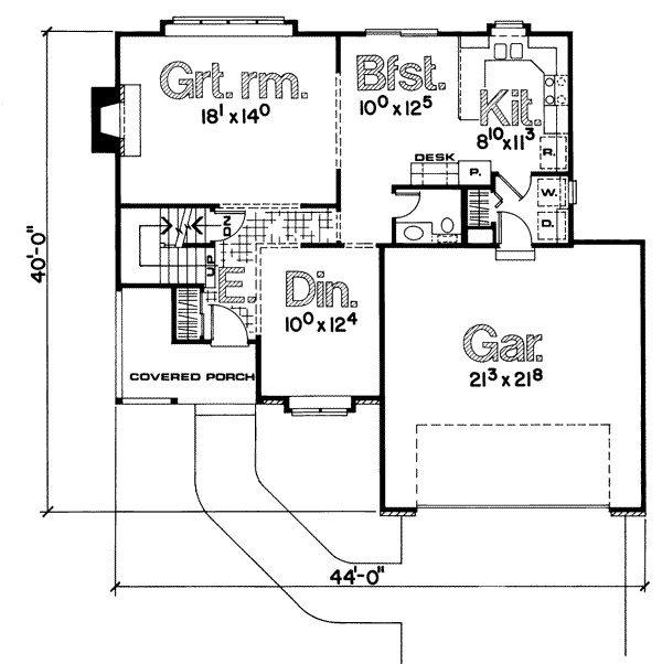 main floor house blueprint