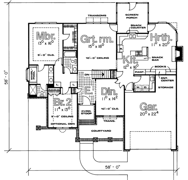 main floor house blueprint