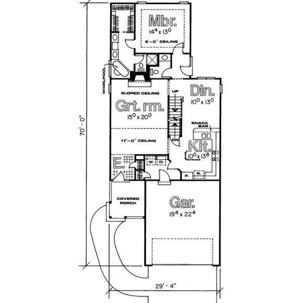 main floor house blueprint