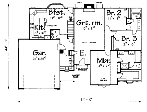 main floor house blueprint