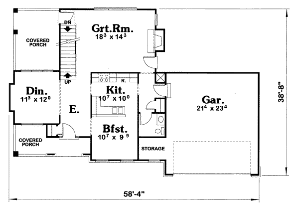 main floor house blueprint
