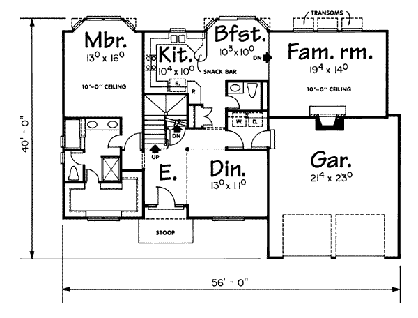 main floor house blueprint