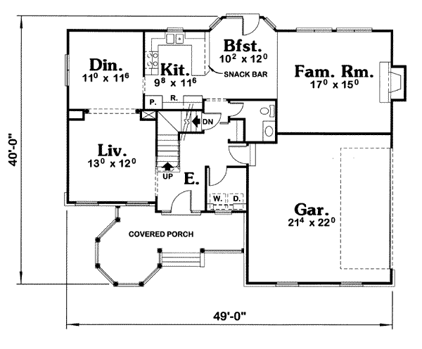 main floor house blueprint