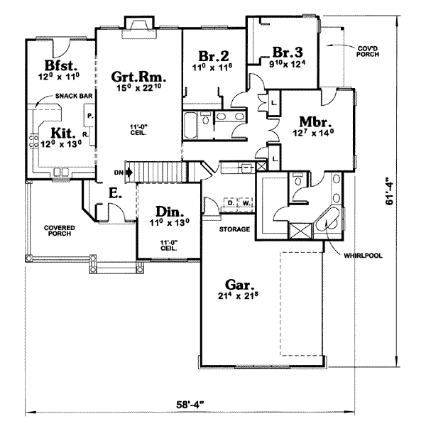 main floor house blueprint