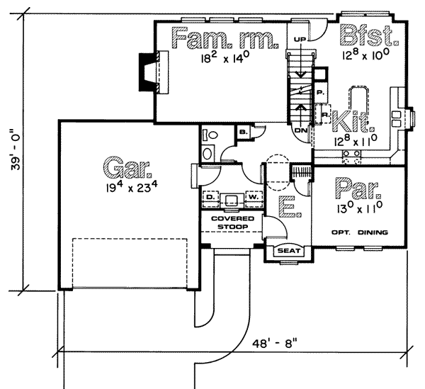 main floor house blueprint