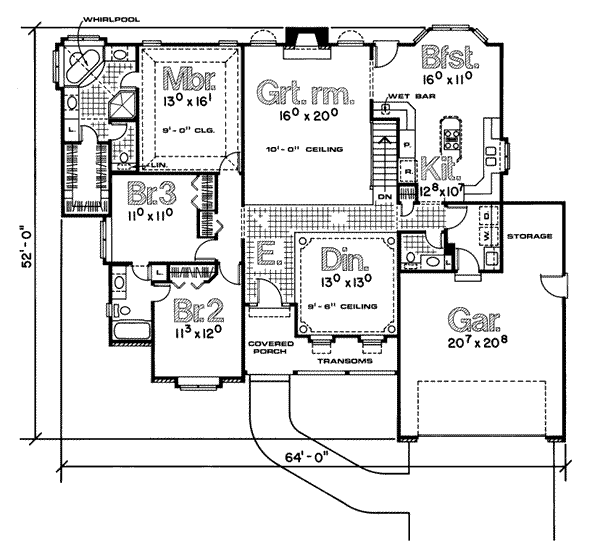 main floor house blueprint