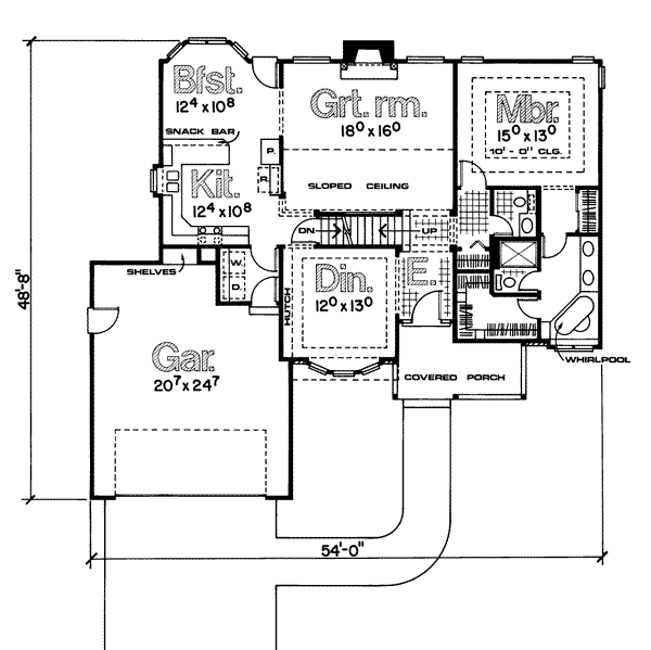 main floor house blueprint