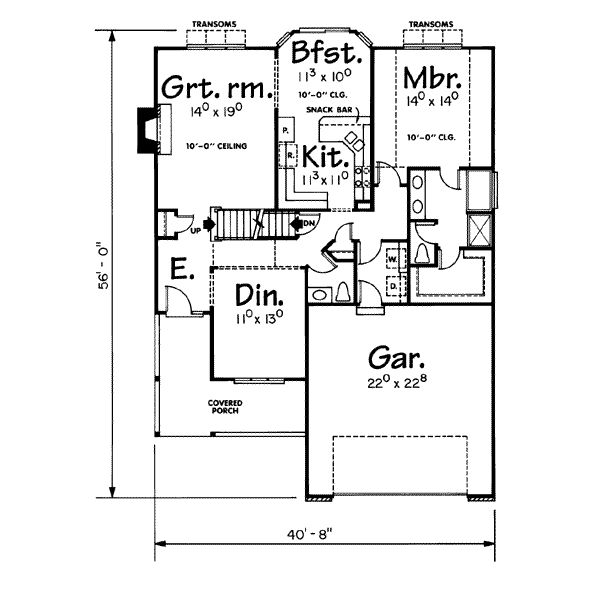 main floor house blueprint