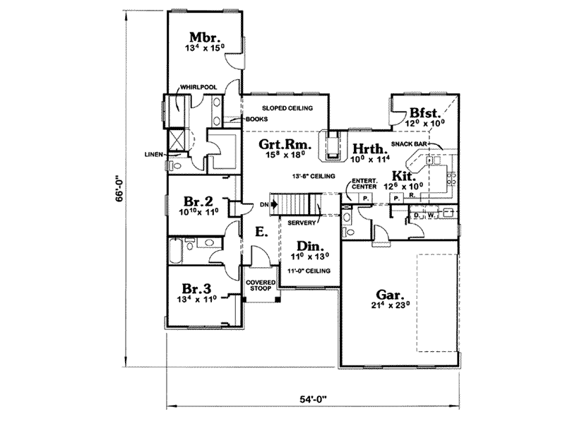 main floor house blueprint