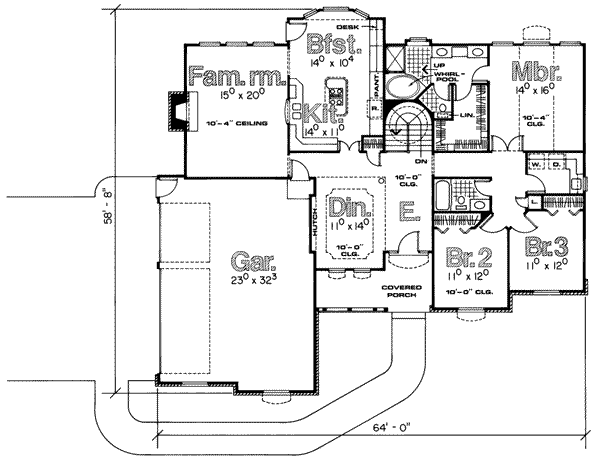 main floor house blueprint