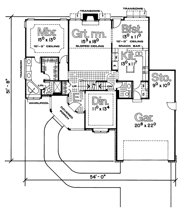 main floor house blueprint