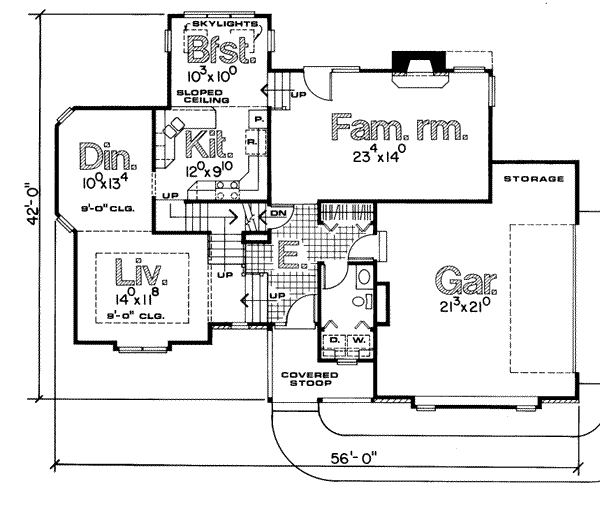 main floor house blueprint