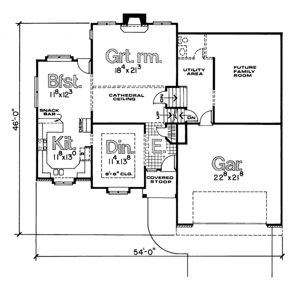 main floor house blueprint