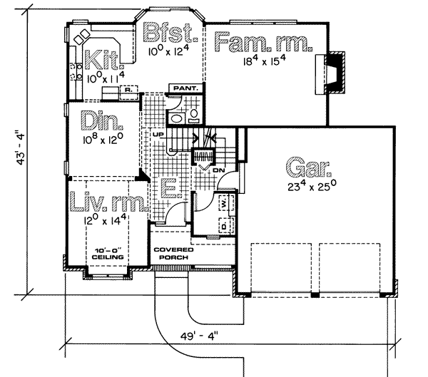 main floor house blueprint