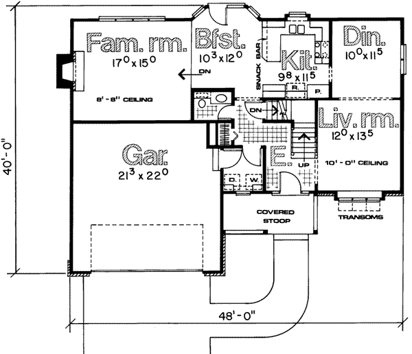 main floor house blueprint