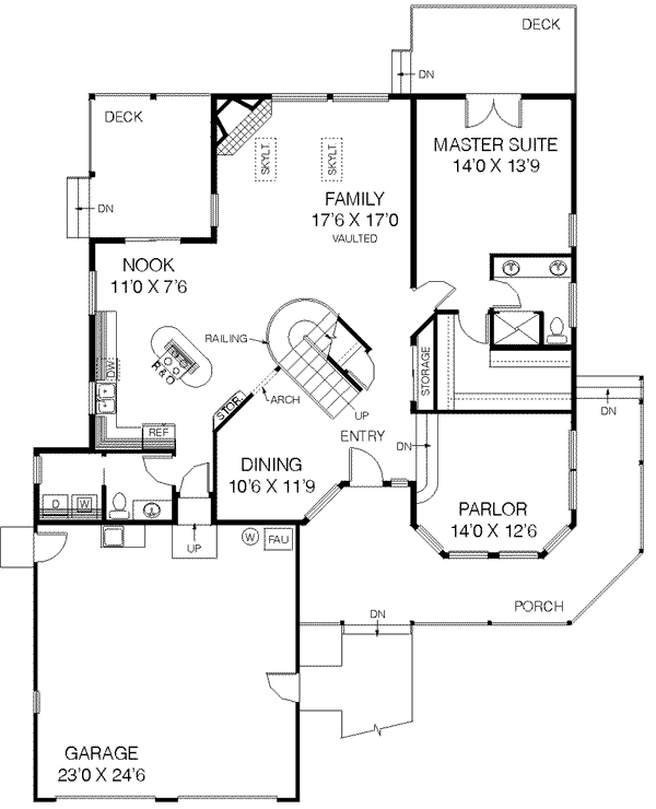 main floor house blueprint