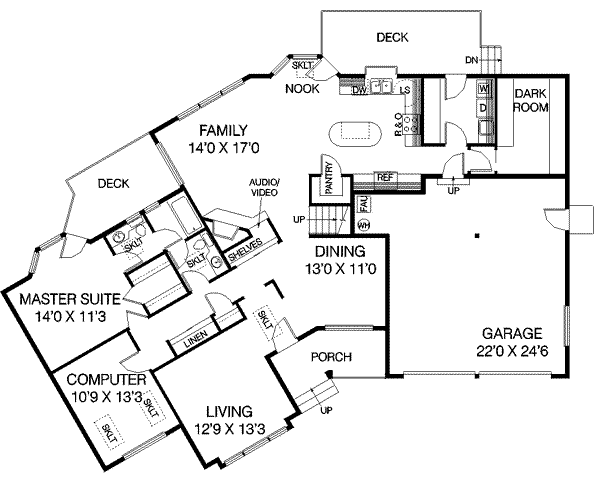 main floor house blueprint