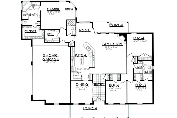 main floor house blueprint