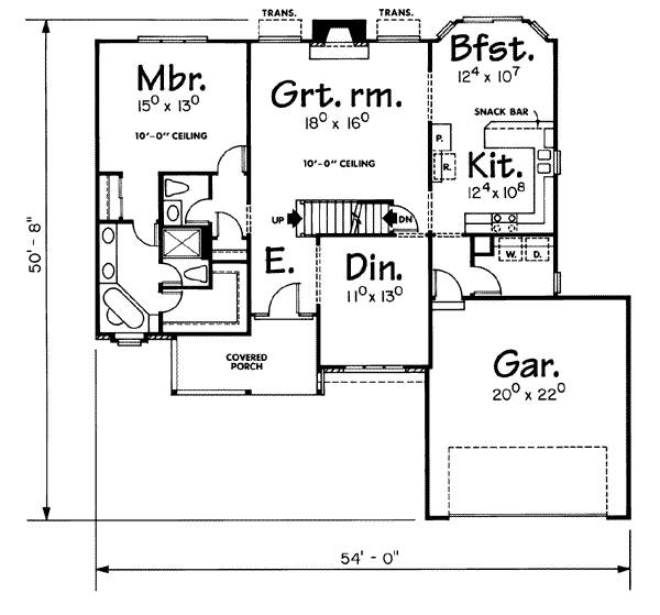 main floor house blueprint