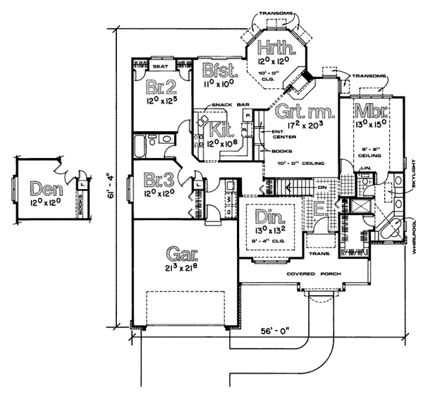 main floor house blueprint