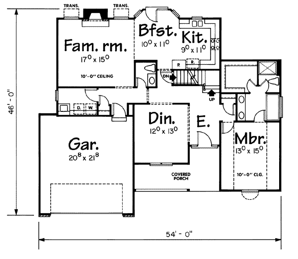 main floor house blueprint