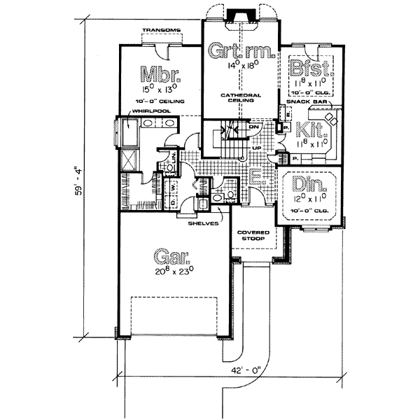 main floor house blueprint